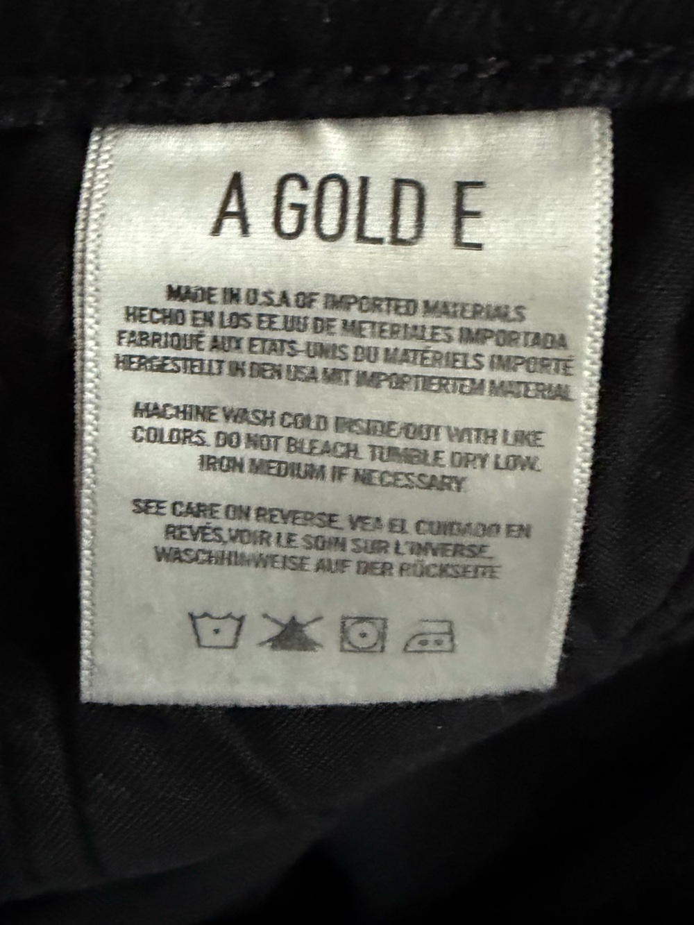 Agolde Nico High Rise Jeans, Washed Black, Size 28 - Picture 5 of 10